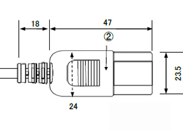 ３Ｐインレットコネクタ　７Ａ１２５Ｖ